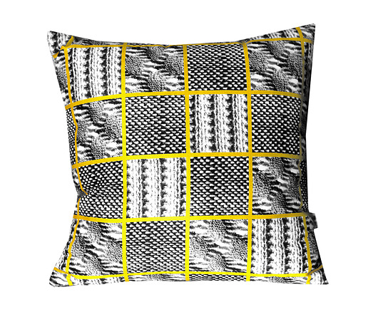 Dzianinowy patchwork - poducha 45cm AT design