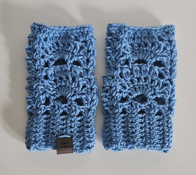 rękawiczki damskie Mitenki retro z wełny