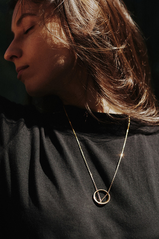 wisiory MINIMAL BIG necklace / gold