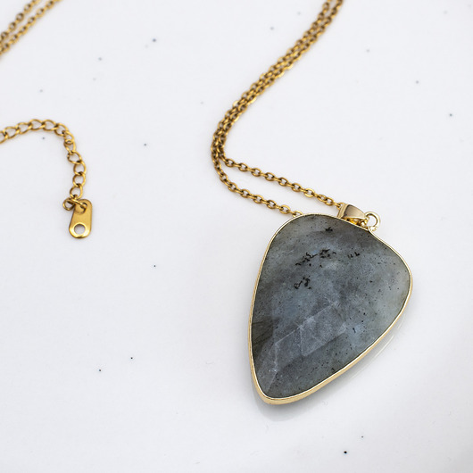 złote naszyjniki Naszyjnik "Nordic Soul" - Esencja Północy z Labradorytem