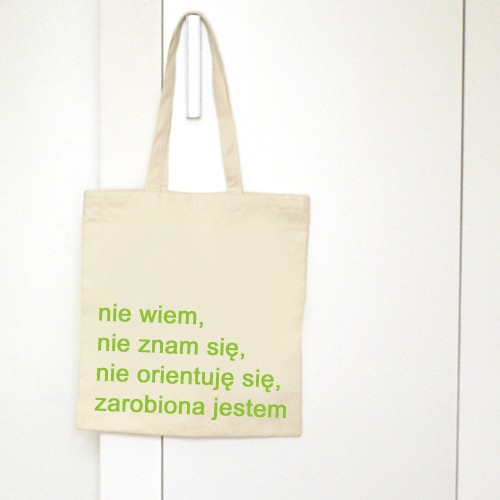 Nie wiem - torba ONE MUG A DAY