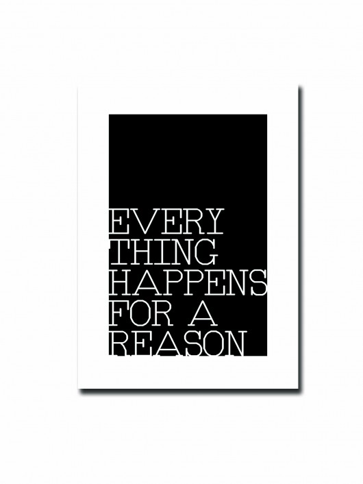 inne Everything Happens For A Reason PostCard 