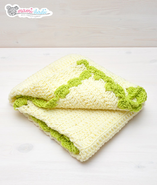 kocyk dziecięcy - Ciepluch kremowy - hand made Mamidadi