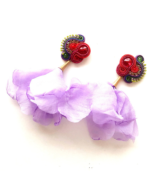 kolczyki soutache Sutaszowe kolczyki ARLES
