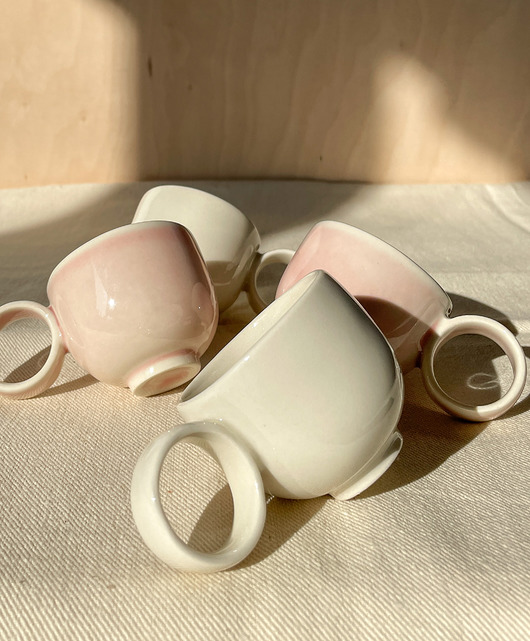 kubki i filiżanki Kubeczek espresso 60ml (beż) retro vintage