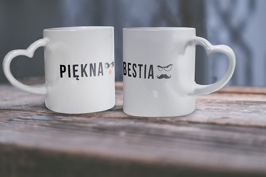 Zestaw Walentynkowy- kubek dla niej i dla niego AllbagAllprints