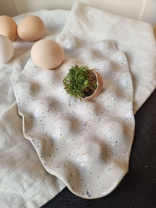 patery i talerze Patera do serwowania Wielkanocnych Jajek