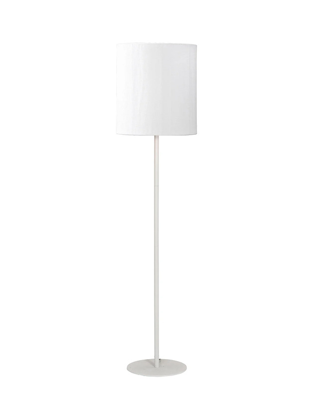 lampy zewnętrzne Biała lampa stojąca Agnar C na taras