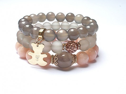Grey and peach /11-2014/-  set KiKa pracownia