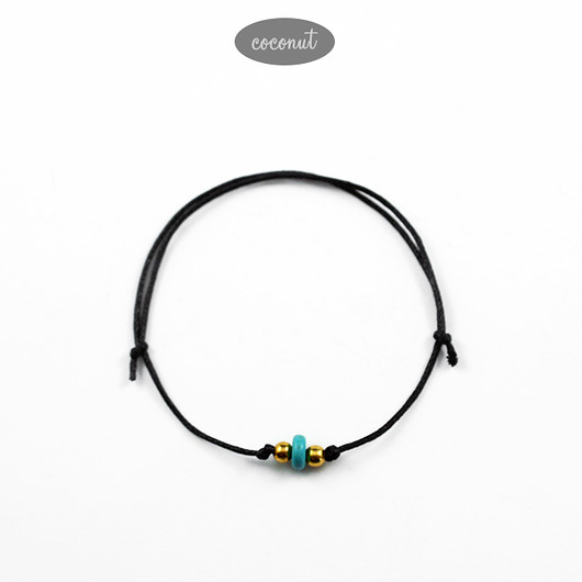 Bransoletka z turkusem BOHO MINIMAL BM1 COCONUT