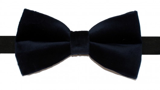 Mucha bowstyle granatowy aksamit bowstyle