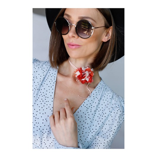 chokery Choker z jedwabiu