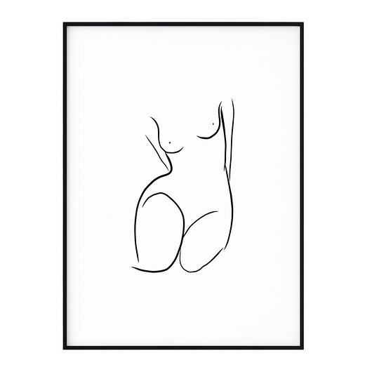 Plakat skandynawski minimalistyczny Body myscandi