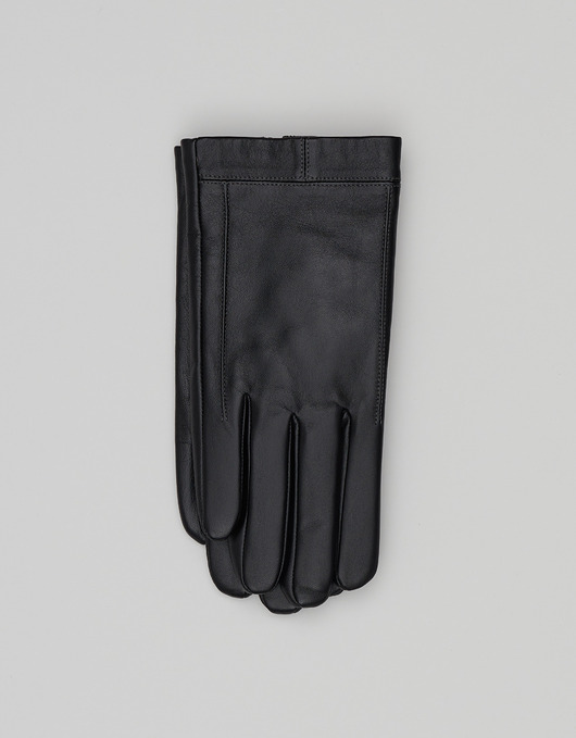 czapki i kapelusze męskie Skórzane rękawiczki nichelino czarne