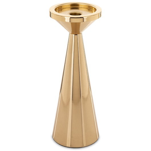 świeczniki i świece Świecznik metalowy złoty 28x10x10 cm Oro