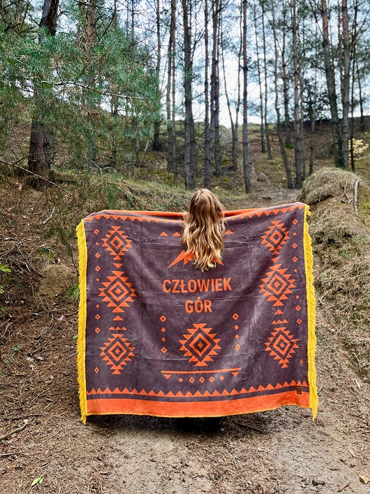 koce i narzuty CZŁOWIEK GÓR brązowy