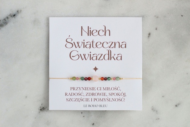 bransoletki na sznurku Świąteczne Życzenia w bransoletce!