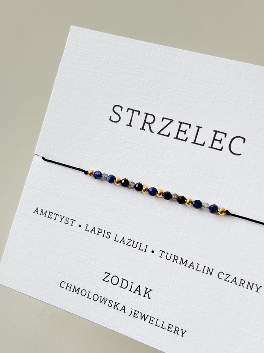 bransoletki na sznurku Zodiak bransoletka STRZELEC