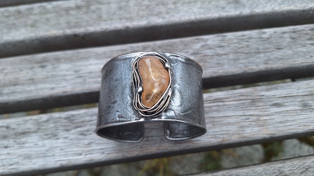 bransoletki wire wrapping Dwie - bransoletki regulowane