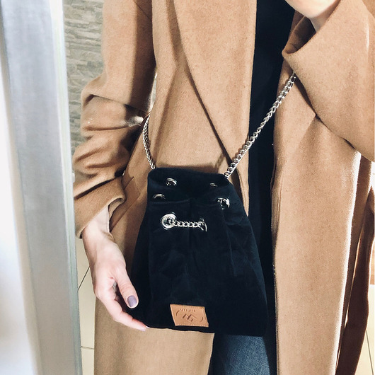 Mały worek Mili Glam Bag 2 - czarna Militu