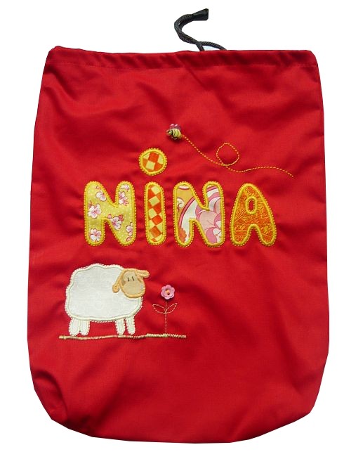 Nina -worek dla przedszkolaka z imieniem  Gazynia