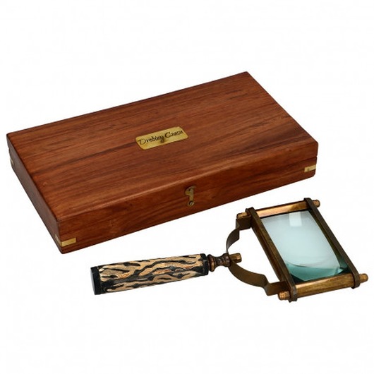 dodatki - różne Lupa ręczna z pudełkiem - Prostokątna