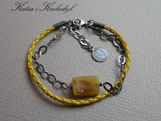 Yellow amber Katia i krokodyl