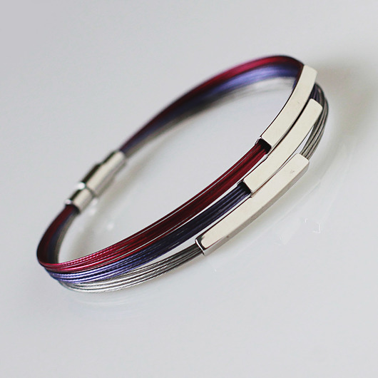 Denim Bordo Szarość v Silver Mitsu