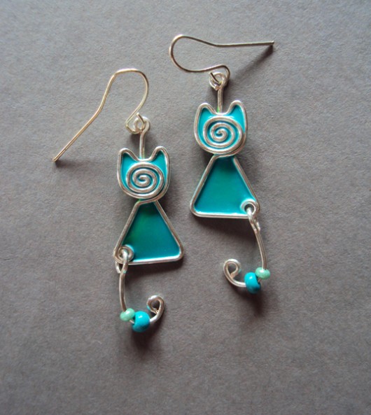 kolczyki - inne Kolczyki koty