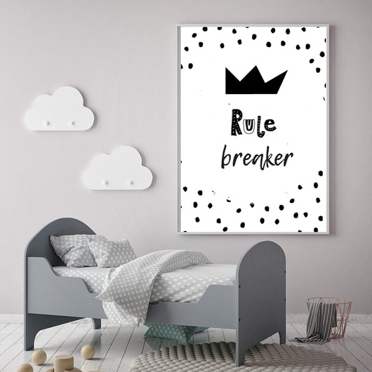 rule breaker Skandynawski plakat  Plakatowka