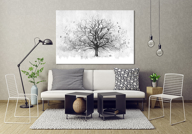 obrazy OBRAZ NA PŁÓTNIE - Drzewo  120x80