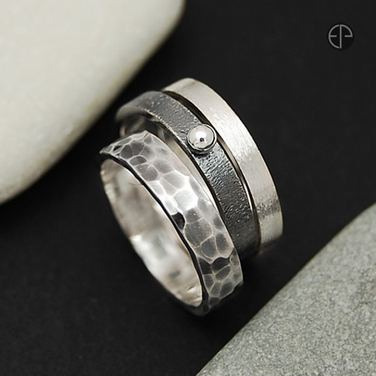 Trio i młotkowana - zamówienie MAREMI Jewelry