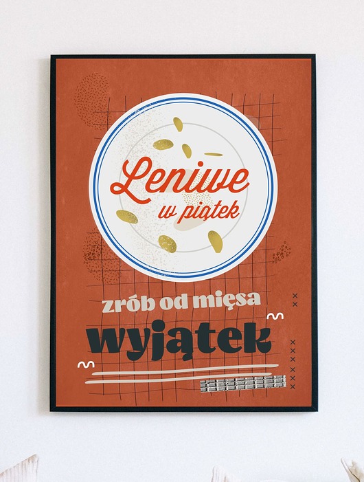 plakaty Plakat leniwy piątek  30x40