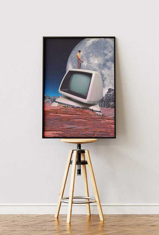 plakaty Plakat Będę grał w grę - Kolaż Fine Art