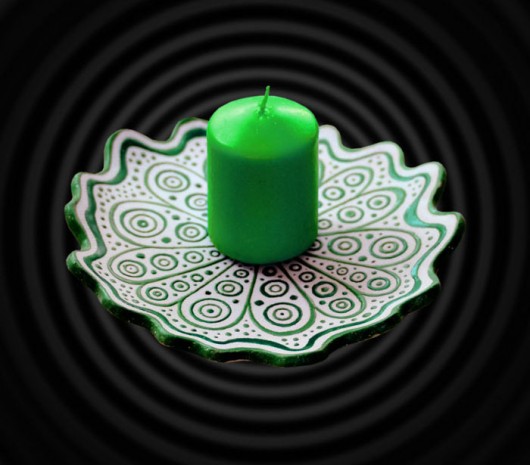 Zielona malowana podkładka (na zamówienie) Hypnotic