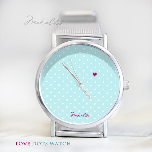  Love Dots - Turkusowy + opakowanie Makaliboo