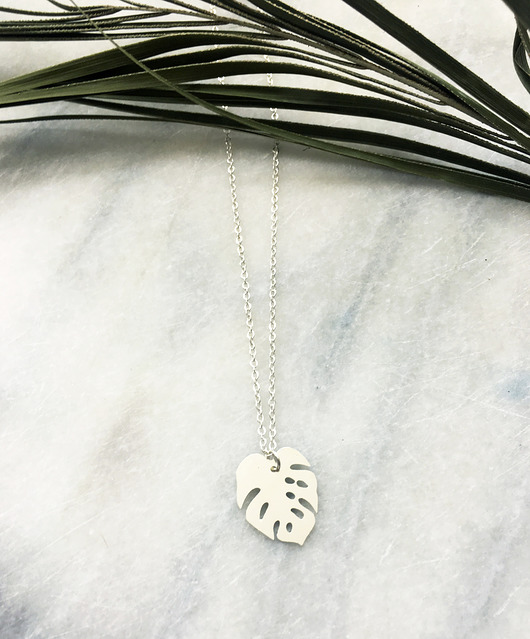 Silver Monstera leaf / liść monstera BOSKE