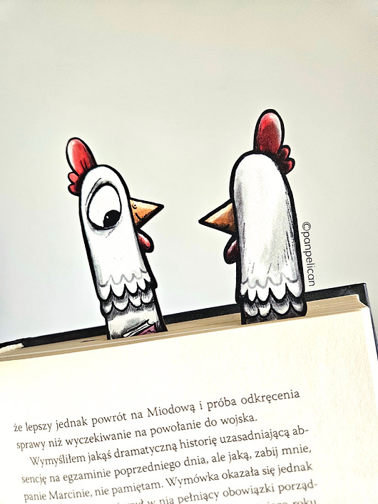 zakładki do książek Zakładka do ksiązki Kurka