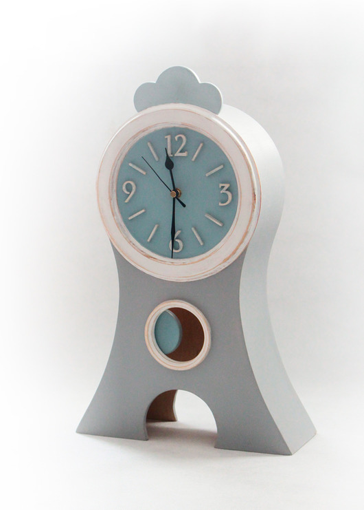 Duży Zegar stojący z wahadłem  - CICHY Clock Wood Studio