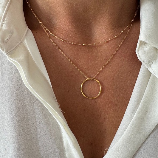 złote naszyjniki Naszyjnik  Choker  Kuleczki