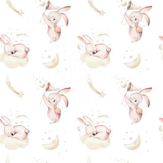 naklejki ścienne do pokoju dziecka Tapeta Rabbits 2 53cmx10m PZ