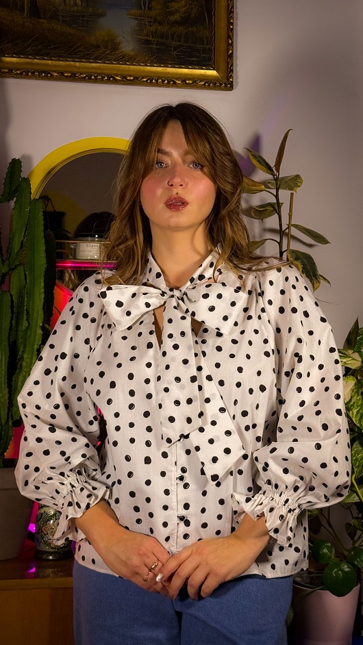 koszule damskie  Koszula Klasyczne Kropki