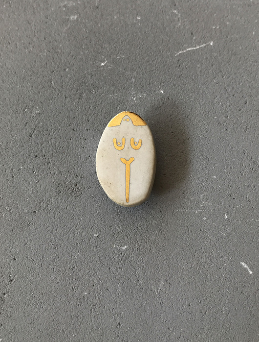 Ceramiczna broszka Ciało białe ELEMTHEBRAND