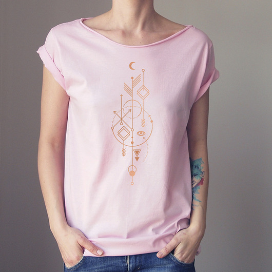 Alchemic Rose Gold Jasny róż Oversize S-XL ONE MUG A DAY