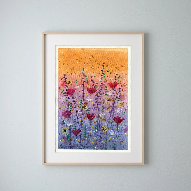 grafiki i ilustracje Kwiaty.  Plakat