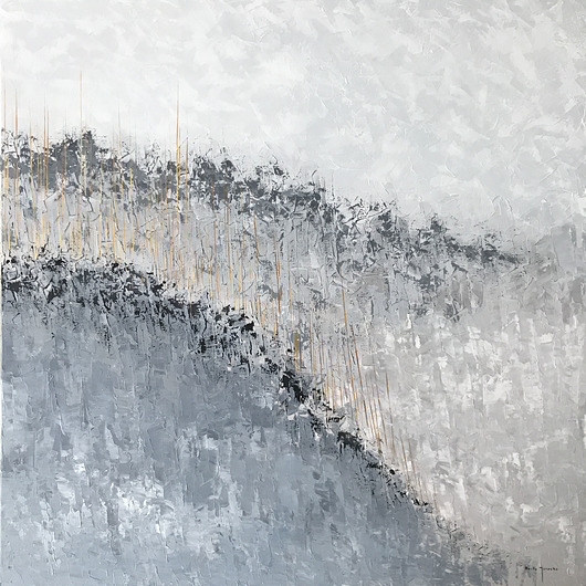 Obraz na płótnie 90 x 90 cm,farby akrylowe Beata Jarecka