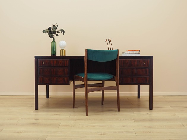 biurka Biurko palisandrowe, duński design, lata 70, produkcja: Omann Jun