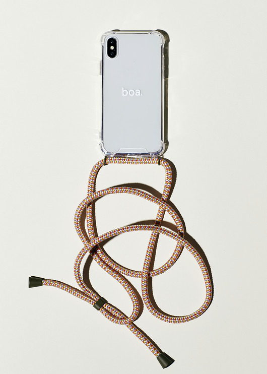 iPhone 11 boa etui na sznurku/ khaki boa case