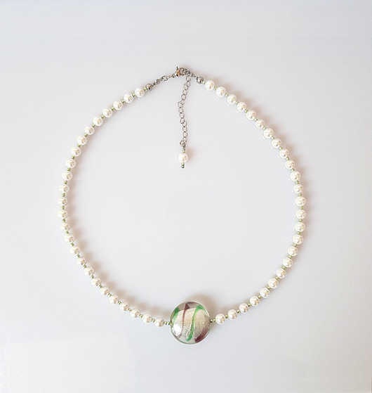 chokery Naszyjnik Miętówka w Perłach