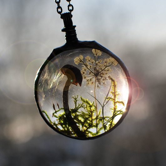 wisiory Wisiorek grzyby na łące